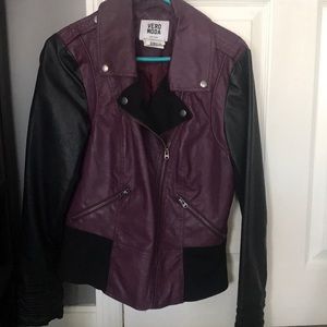 Faux leather jacket